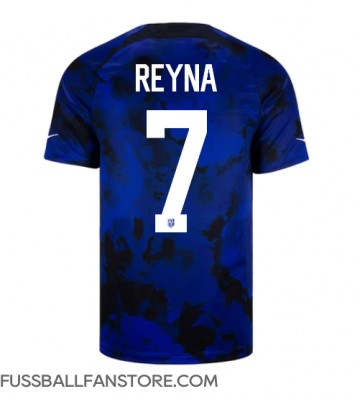 Vereinigte Staaten Giovanni Reyna #7 Replik Auswärtstrikot WM 2022 Kurzarm